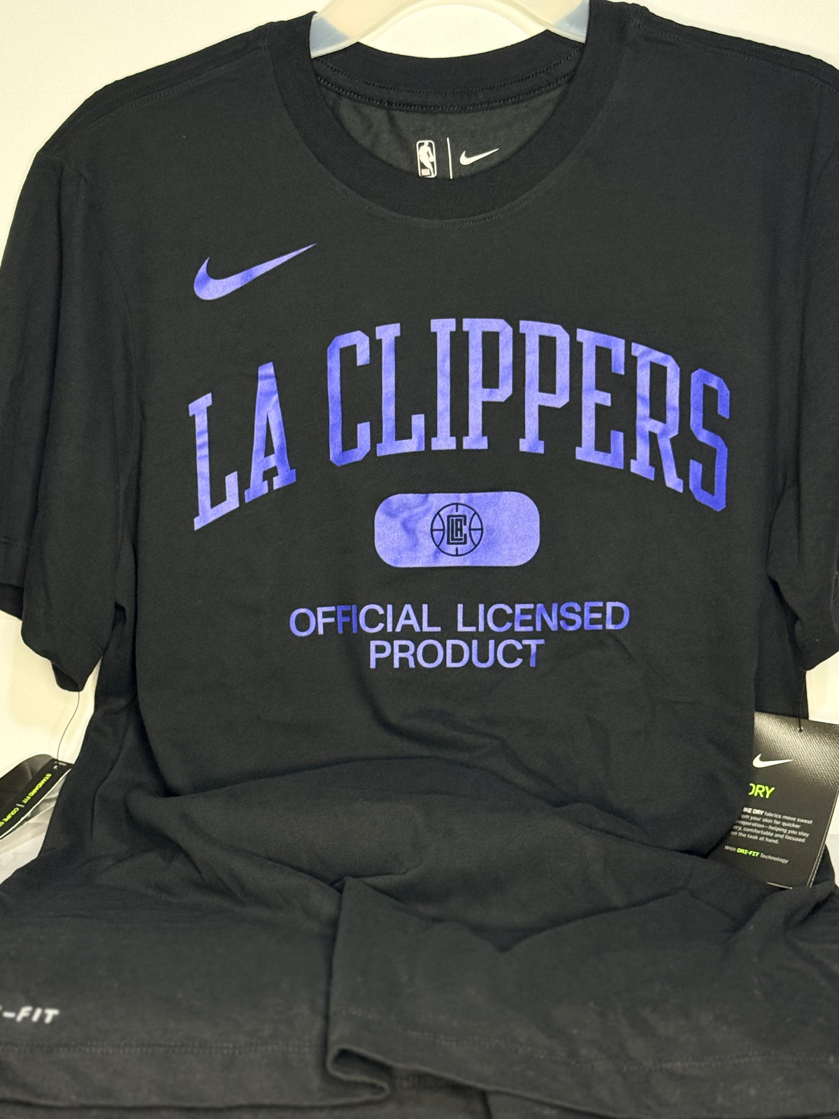 Men's LA Clippers Nike Black Essential Heritage Performance Medium Tee