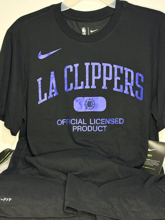 Men's LA Clippers Nike Black Essential Heritage Performance Medium Tee