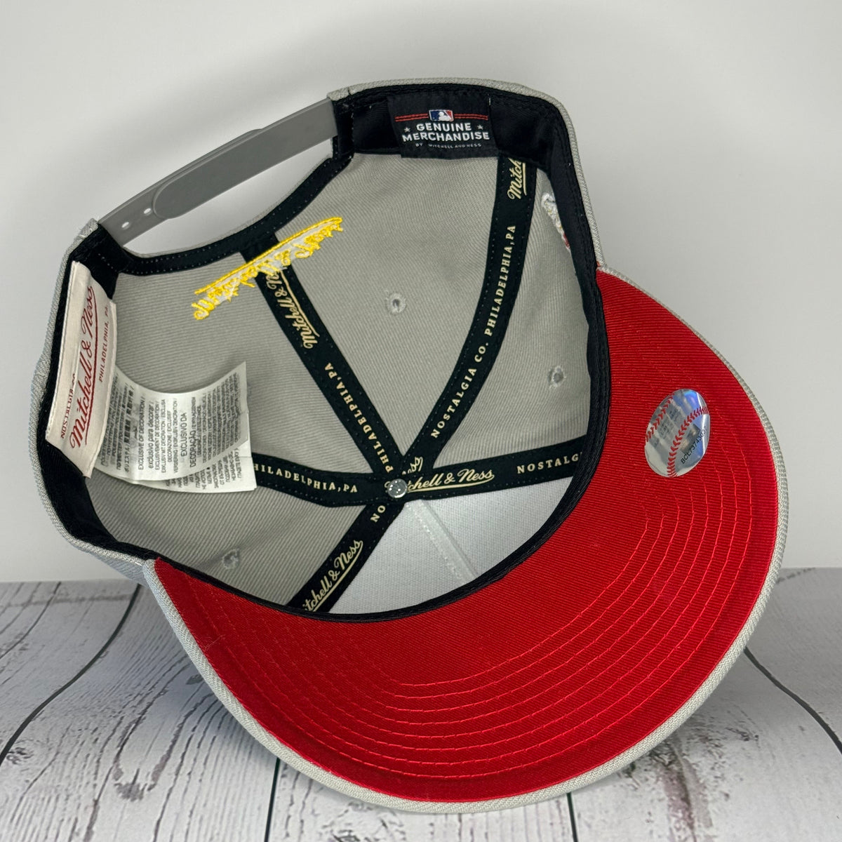 Mitchell & Ness Pittsburgh Pirates Era Flip Heritage Series Pro Pinch Snapback Hat – Grey/Grey