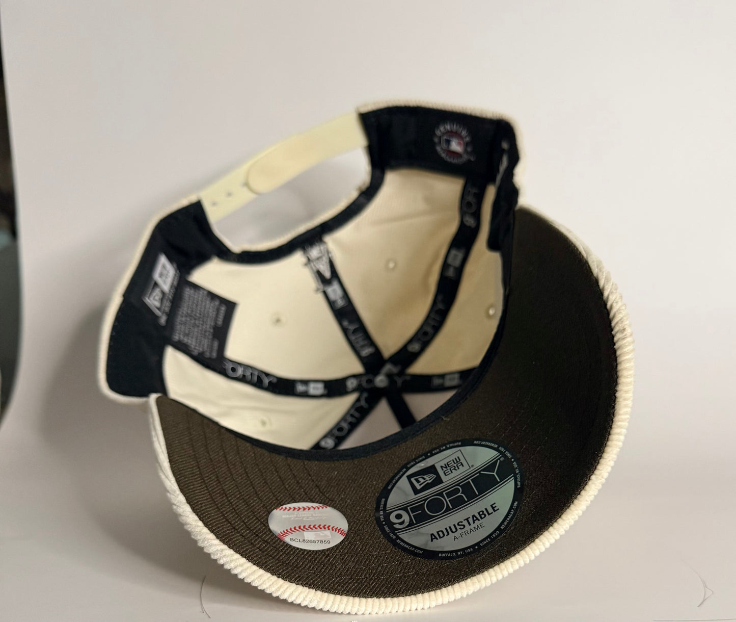 New Era 9FORTY A-Frame Sugar & Spice Los Angeles Dodgers 2020 World Series Champions Corduroy Snapback Hat – Khaki /Brown