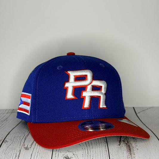 New Era 9SEVENTY Puerto Rico 2026 World Baseball Classic Snapback Hat Royal Red