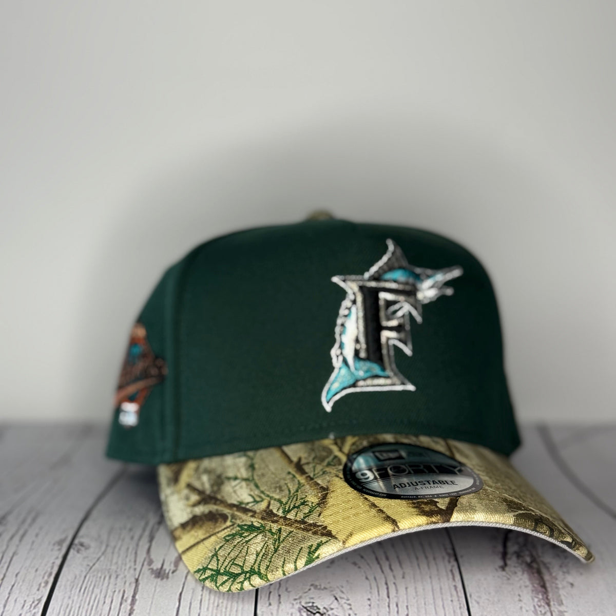 New Era 9Forty A-FrameRealtree Visor Miami Marlins 1997 World Series PatchSnapback Hat