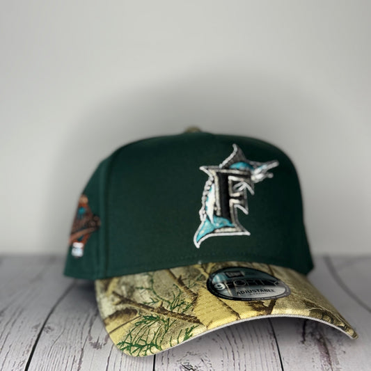 New Era 9Forty A-FrameRealtree Visor Miami Marlins 1997 World Series PatchSnapback Hat