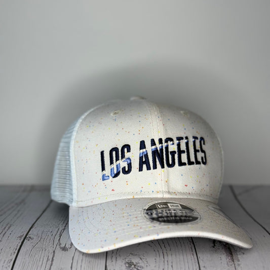 New Era 9Seventy Los Angeles Dodgers 2024 City Connect Speckle Snapback Trucker
