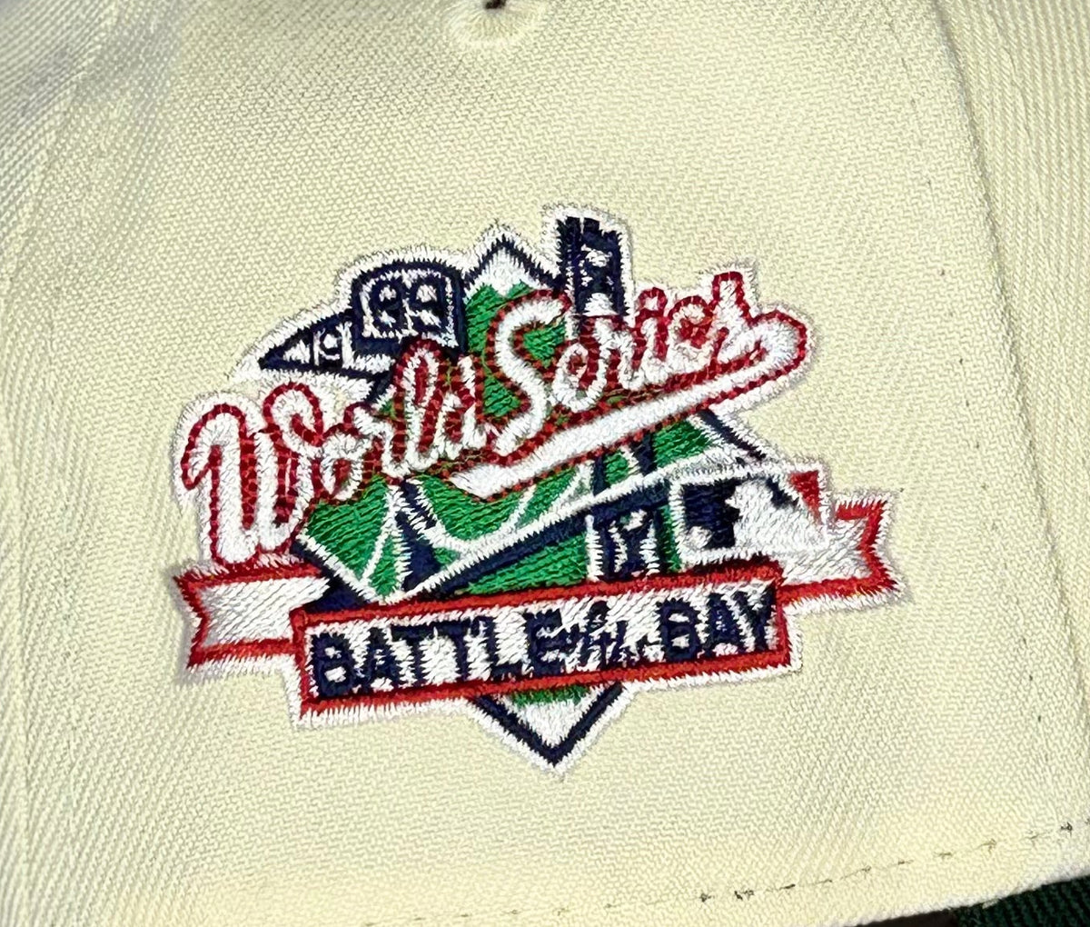New Era 9FORTY A-Frame Oakland Athletics Battle of the Bay Upside Down Pink UV Snapback Hat – White/Green