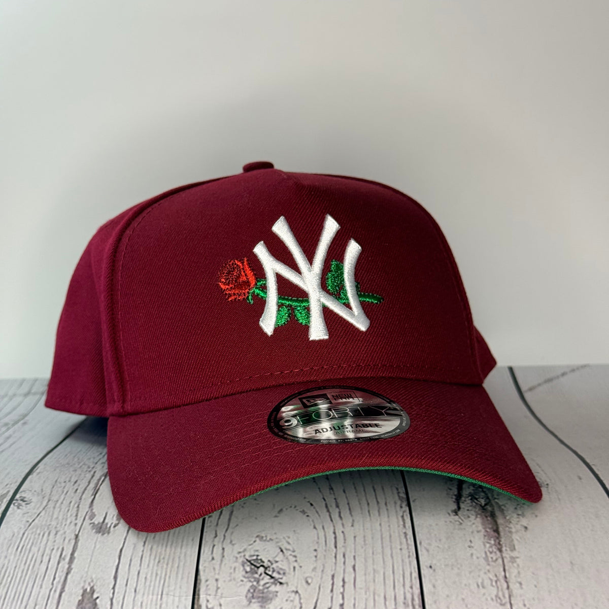 New Era 9FORTY A-Frame New York Yankees “Rose” Snapback 🌹 Cardinal Red