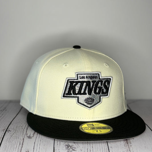 New Era 59FIFTY Los Angeles Kings Hat – Cream/Black – Fitted Hat