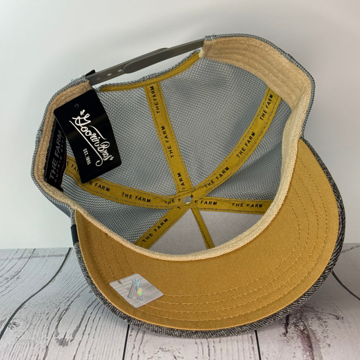 Goorin Bros “MAMBA” Trucker Hat – Grey – Adjustable Snapback