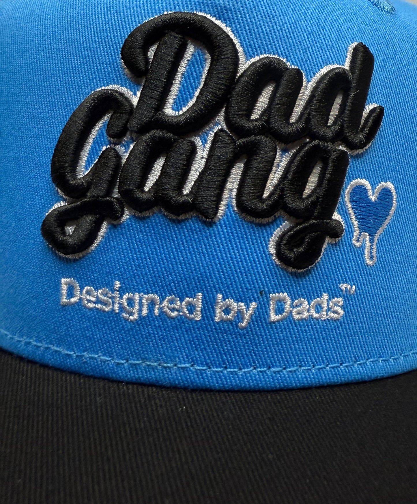 Dad’s Heart - Blue  – Designed by Dads – Adjustable Hat