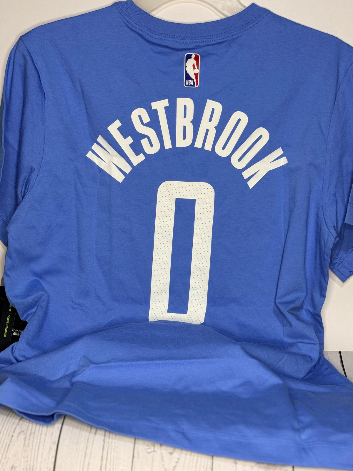Mens Houston Rockets Russell Westbrook Nike Blue 2021 Medium Tee