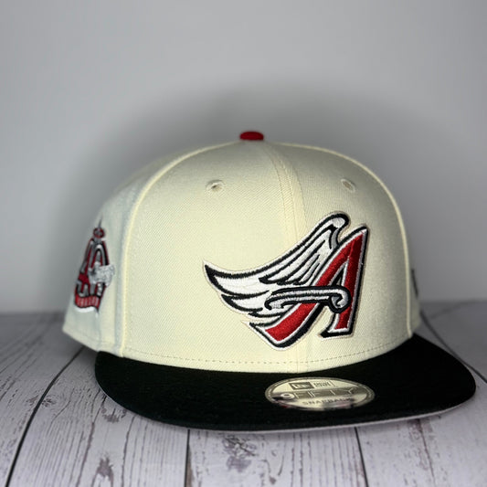 Angels 40th Season New Era 9FIFTY Snapback Off White Black