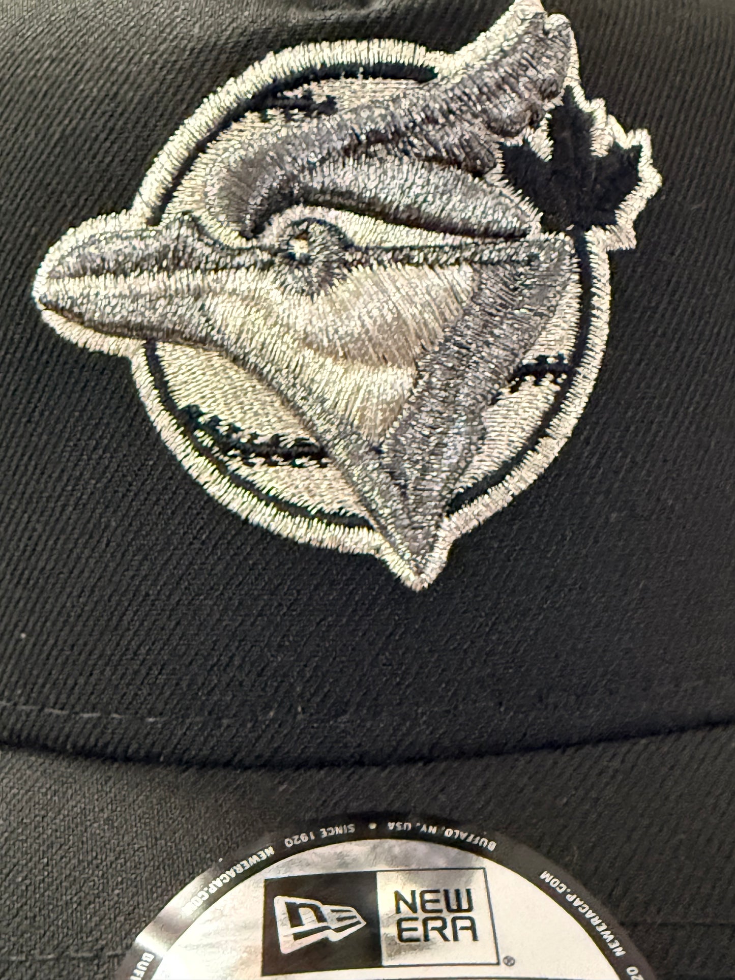 New Era 9FORTY Toronto Blue Jays Crown The City Liquid Titanium Adjustable Hat – Black/Black