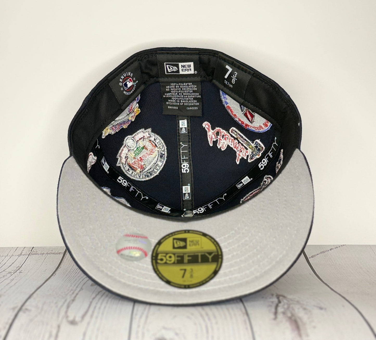New Era 59FIFTY Atlanta Braves “All Over Patch” Fitted -Navy / Grey UV