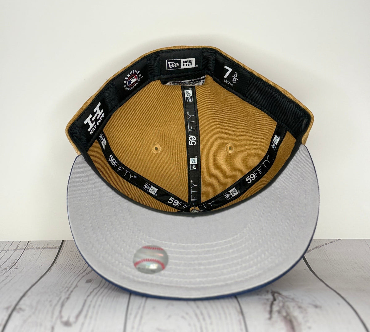 New Era 59 Fifty Los Angeles Angels Hat - Khaki, Navy