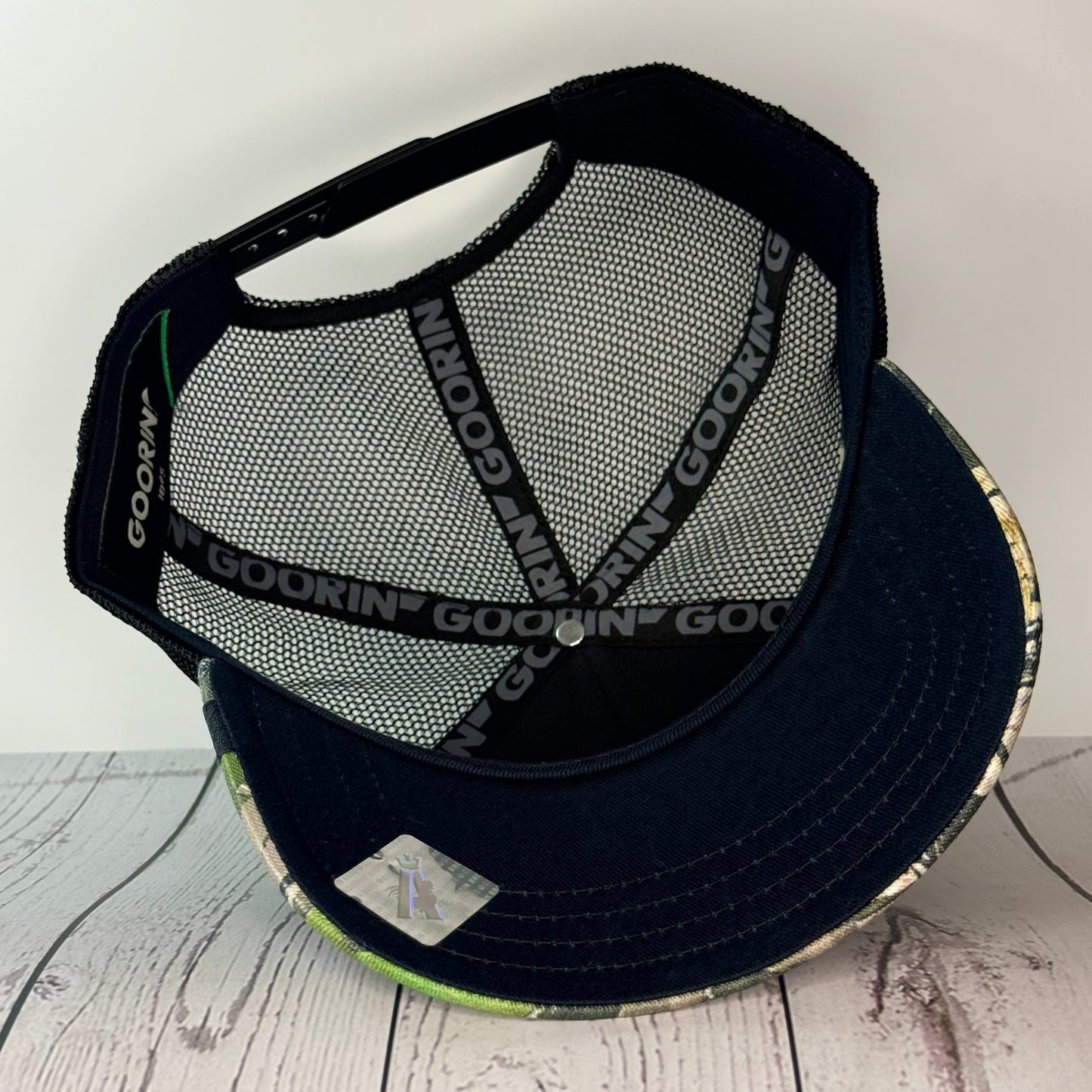 Goorin Bros “THE GOAT (HIM)” Trucker Hat – Camouflage – Adjustable Snapback
