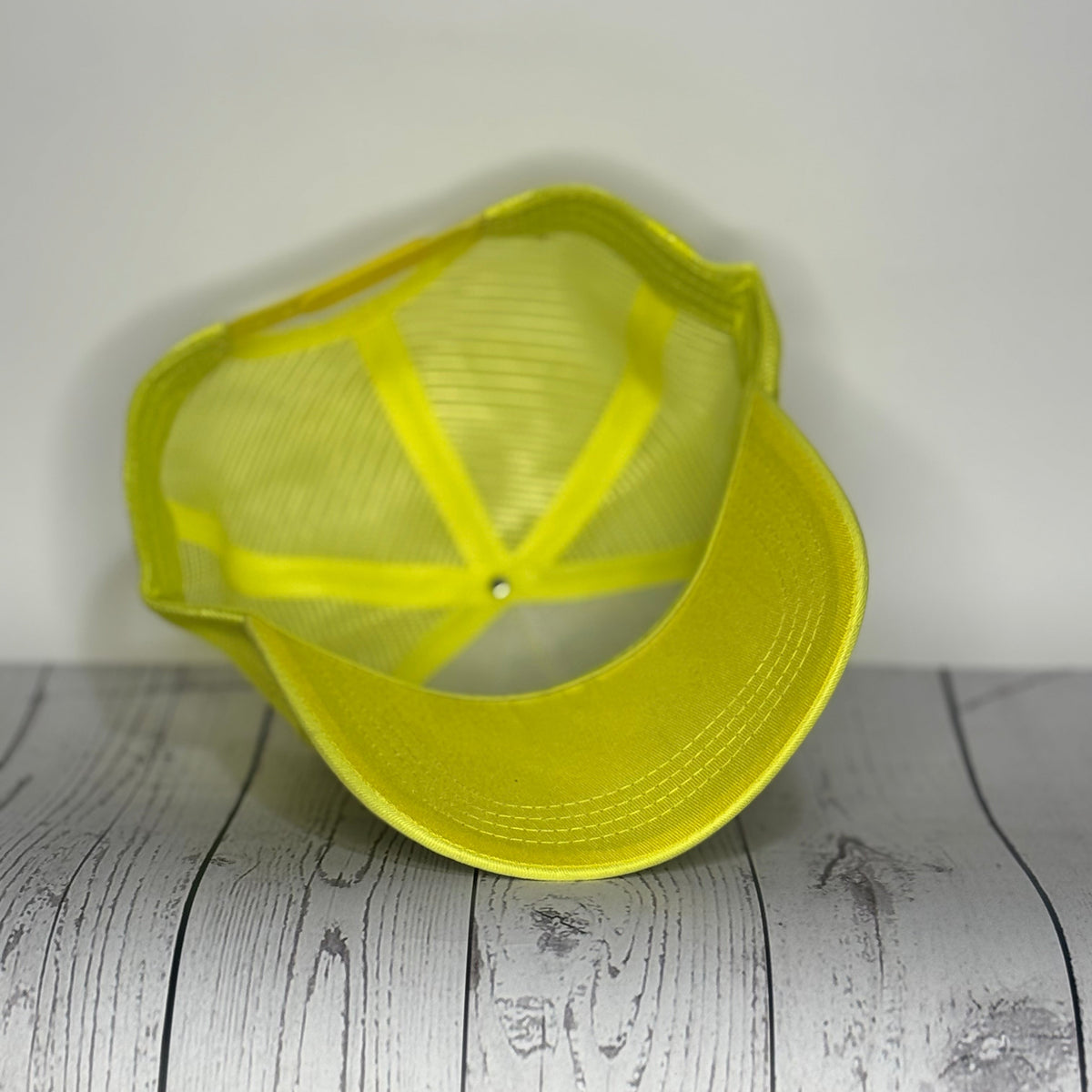 Neon Vibes Drip Emoji Trucker Hat - Yellow & Black