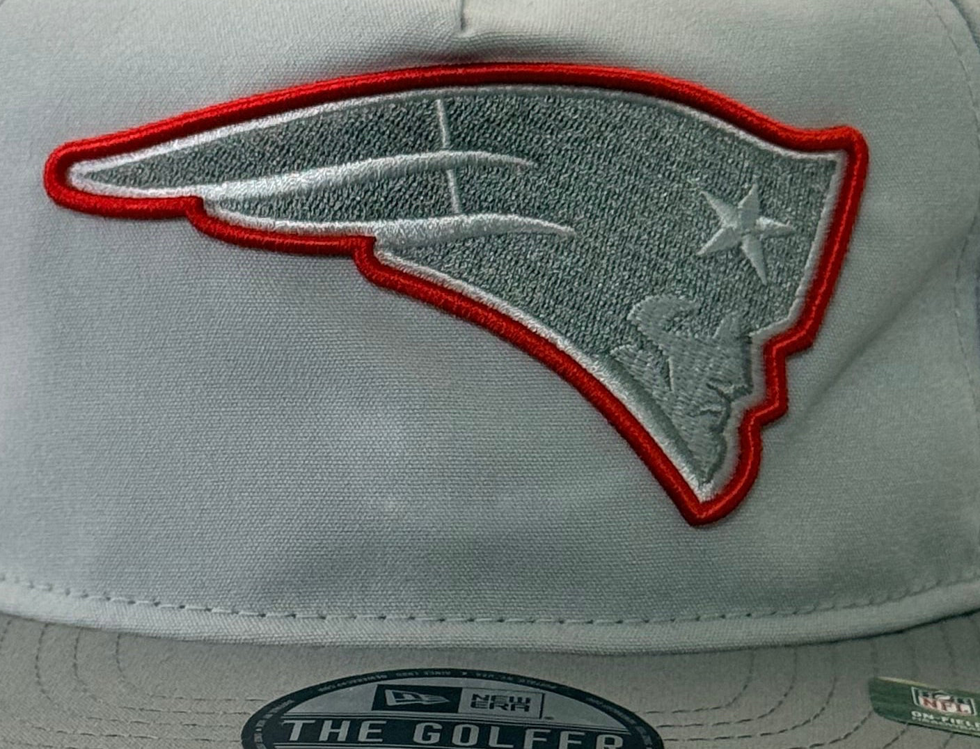 New England Patriots New Era 2024 NFL Training Camp Golfer Snapback Hat