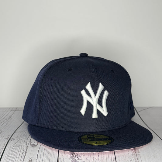 New Era 59FIFTY New York Yankees Pink UV Fitted Hat – Navy/White