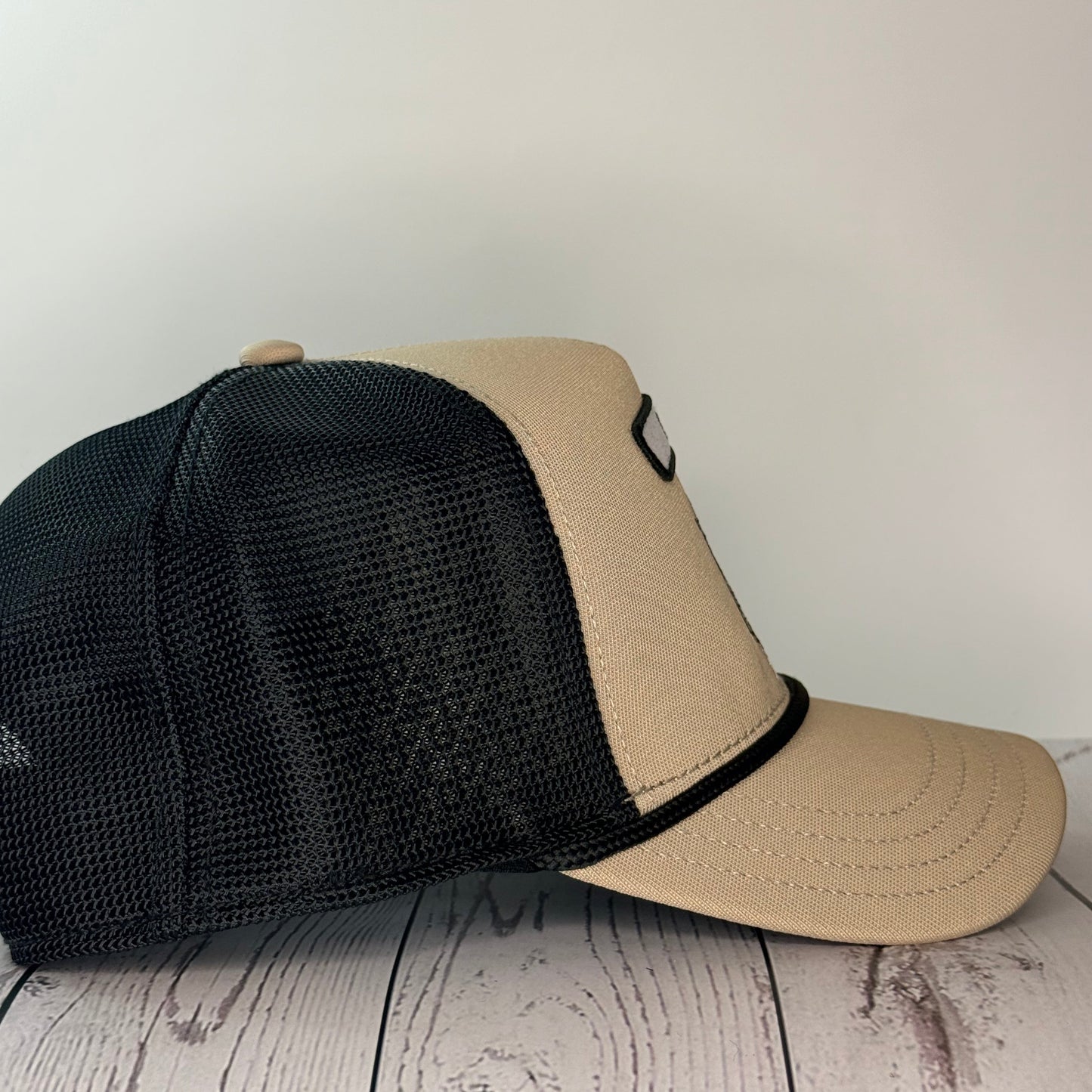 Goorin Bros “GOAT” Trucker Hat – Tan/Black – Adjustable Snapback