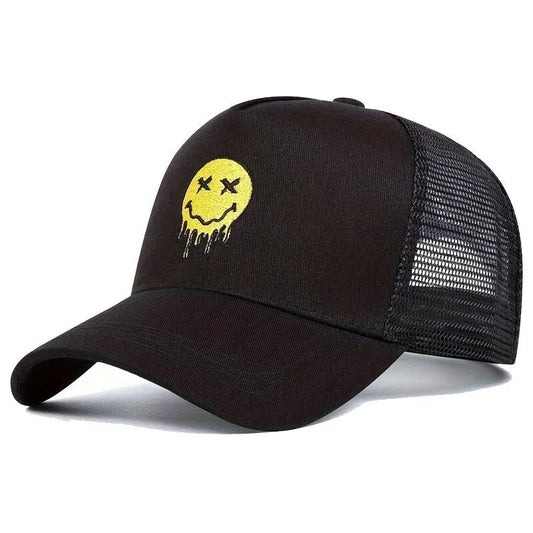 Dazed Feelings Mesh Adjustable Hat Black - ExclusiveCrowns