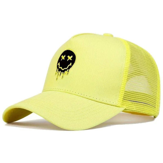 Dazed Feelings Mesh Adjustable Hat Yellow - ExclusiveCrowns