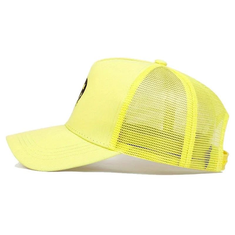 Dazed Feelings Mesh Adjustable Hat Yellow - ExclusiveCrowns