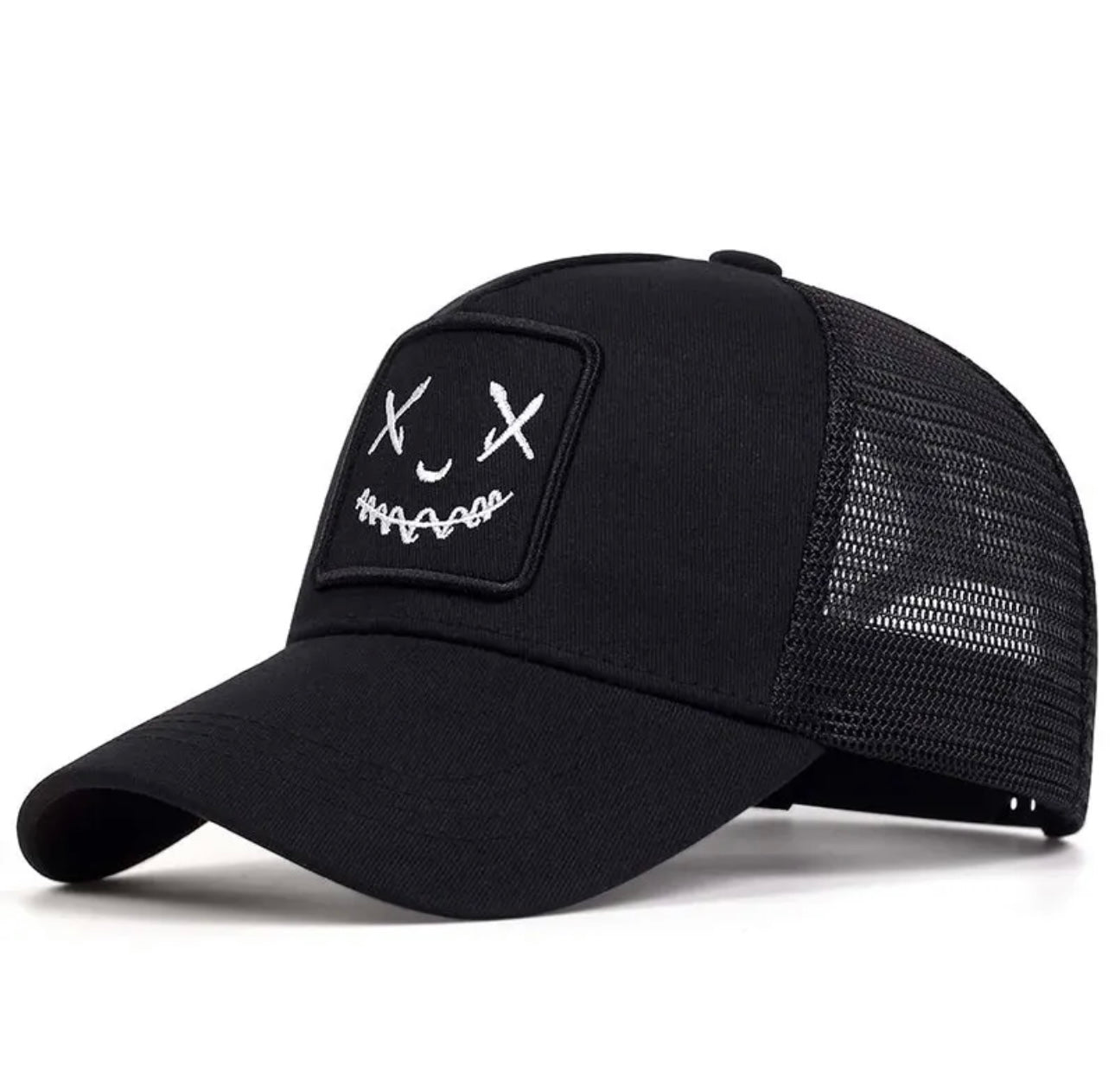 Ghost Face Hat Black Adjustable - ExclusiveCrowns