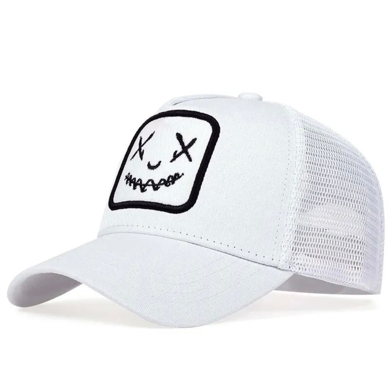 Ghost Face Hat Full White Adjustable - ExclusiveCrowns