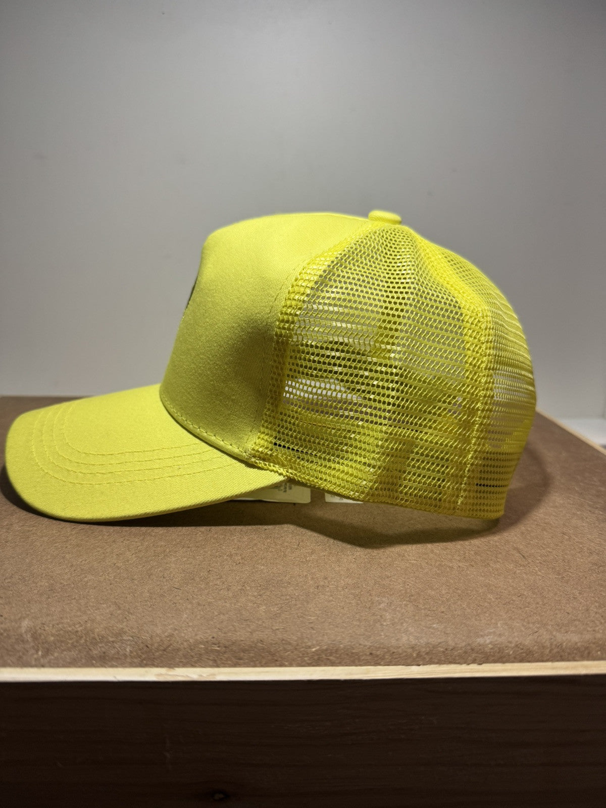 Neon Vibes Drip Emoji Trucker Hat - Yellow & Black