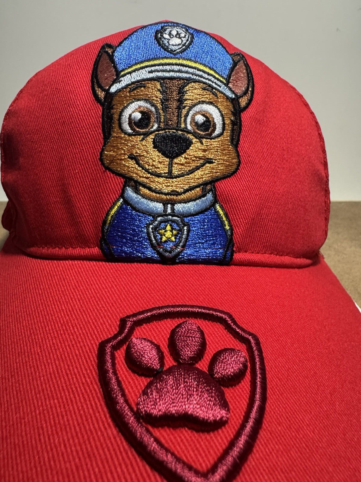 Paw Patrol Chase Cap - Red 🧢 - Perfect for Little Kids! (2 - 5 years) 52cm